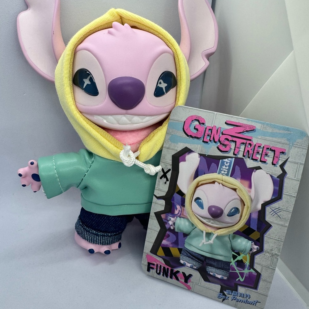 GenStreet Funky Doll with Yellow and Green Hoodie Miniso